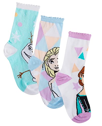 Disney Mädchen Frozen 3er-Pack Socken Kinder ELSA Multipack-Söckchen als Geschenk für Kinder von Disney