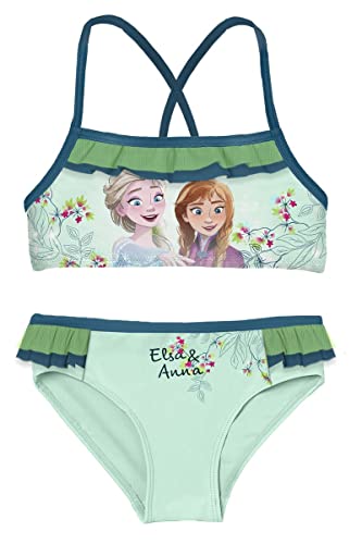 Disney Mädchen Frozen Badeanzug Bikini-Set, Turquo, 8 Jahre von Disney