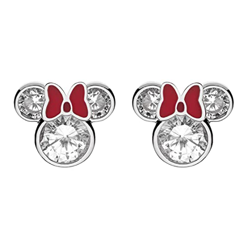 Disney Mädchen-Kinderohrring 925er Silber 1 Kristall One Size 88407199 von Disney