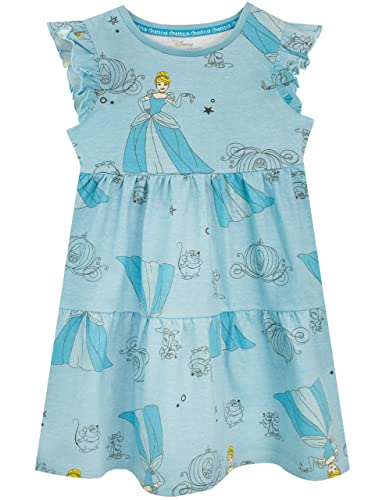 Disney Mädchen Kleid Cinderella Blau 134 von Disney