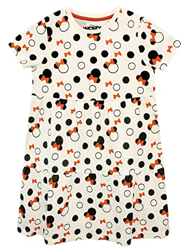 Disney Mädchen Kleid Minnie Mouse Beige 104 von Disney