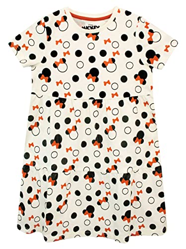 Disney Mädchen Kleid Minnie Mouse Beige 110 von Disney