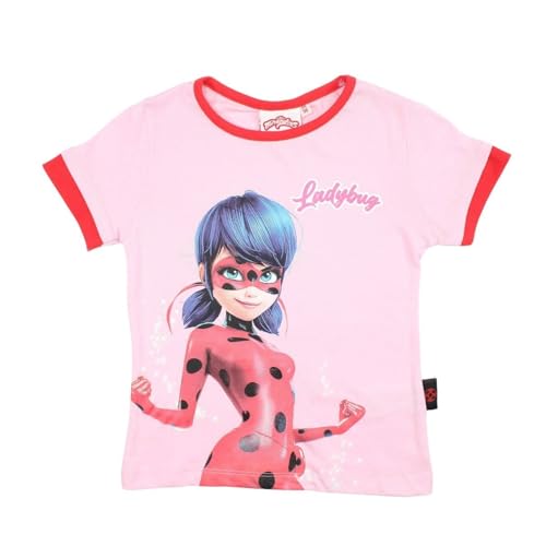 Disney Mädchen Ladybug T-Shirt, Rosa, 8 Jahre von Disney