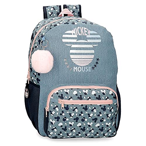 Disney Mädchen Mickey Denim Gepck-Kuriertasche, blau, 32x42x15 cms von Disney