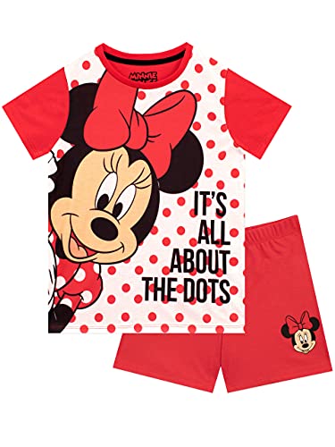 Disney Mädchen Kurze Schlafanzug Minnie Mouse Rot 86 von Disney
