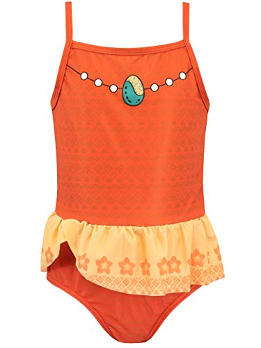 Disney Mädchen Moana Badeanzug Orange 104 von Disney