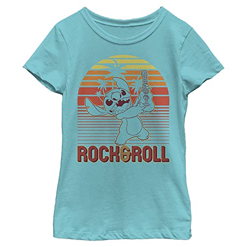 Disney Mädchen Rock And Roll Stitch T-Shirt, XL von Disney