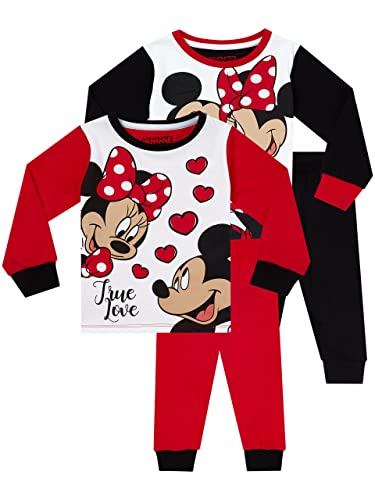 Disney Mädchen Schlafanzug Minnie Mouse 2 Pack Mehrfarbig 110 von Disney