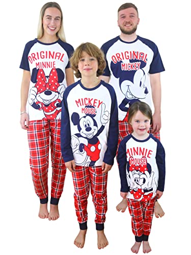 Disney Mädchen Schlafanzug Minnie Mouse Rot 122 von Disney