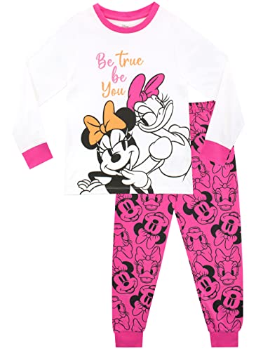 Disney Mädchen Schlafanzug Minnie Mouse und Daisy Duck Rosa 122 von Disney