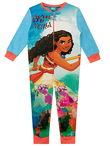 Disney Mädchen Schlafoveralls Moana Vaiana Blau 116 von Disney