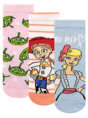 Disney Mädchen Socken Packung mit 3 Toy Story Mehrfarbig 27-30 von Disney