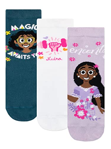 Disney Mädchen Socken im 3er Pack Encanto Mehrfarbig 37-40 von Disney