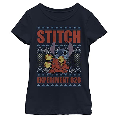 Disney Mädchen Stitch Experiment 626 T-Shirt, L von Disney