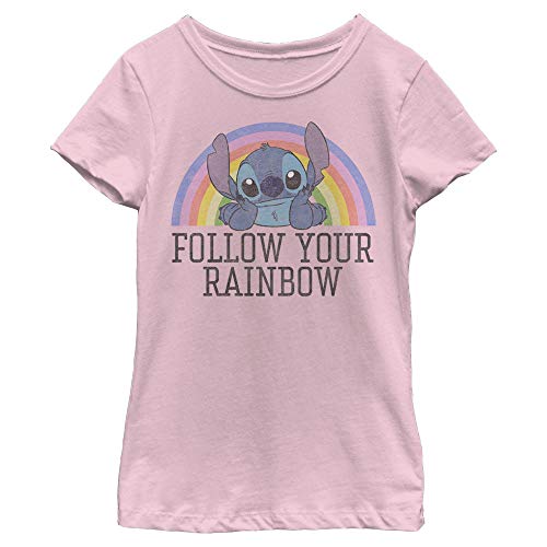 Disney Mädchen Stitch Rainbow T-Shirt, XL von Disney