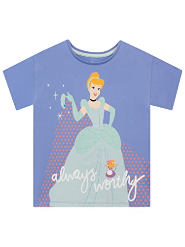 Disney Mädchen T-Shirt Cinderella Blau 110 cm von Disney