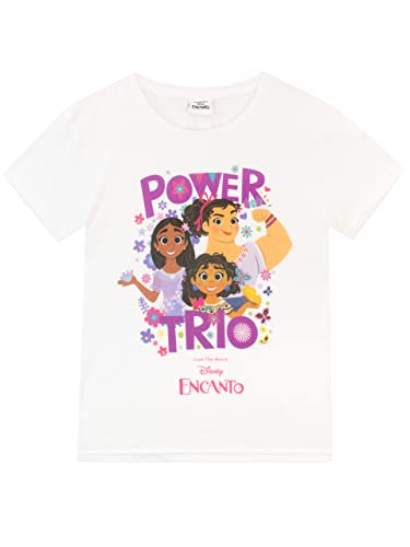 Disney Mädchen T-Shirt Encanto Weiß 128 von Disney