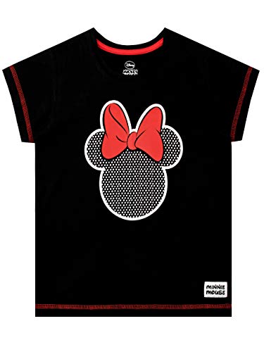 Disney Mädchen T-Shirt Minnie Mouse Schwarz 134 von Disney