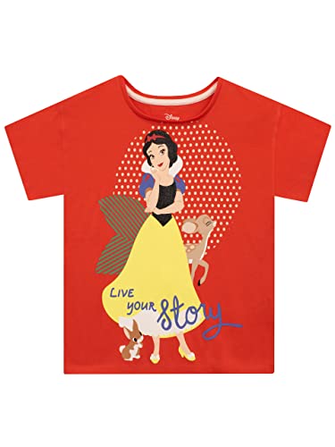 Disney Mädchen T-Shirt Snow White Rot 110 von Disney