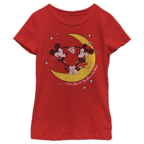 Disney Mädchen To The Moon T-Shirt, M von Disney