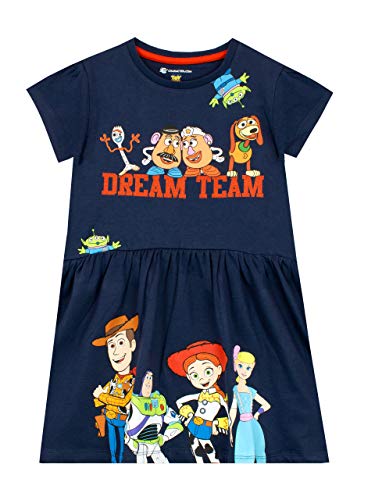 Disney Mädchen Toy Story Kleid Blau 116 von Disney