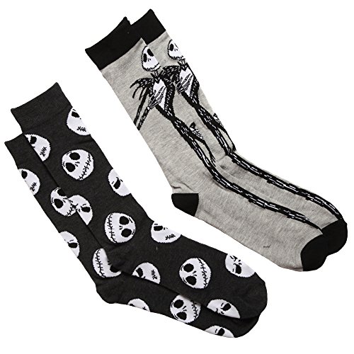 Disney Men's Nightmare Before Christmas 2 Pack Crew Socks von Disney