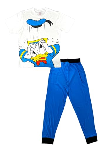 Disney Mens Donald Duck Pyjamas 31545 Blue/White Small von Disney