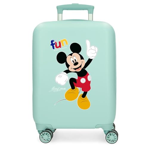 Disney Mickey Fun with Friends-Gepäck – Kindergepäck, Jungen, Friends-Handgepäck mit seitlichem Zahlenschloss und 4 Rädern ist aus ABS, einem stabilen und leichten Material. von Disney