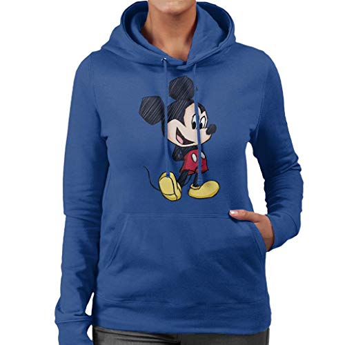 Disney Mickey Mouse Big Head Sketch Women's Hooded Sweatshirt von Disney