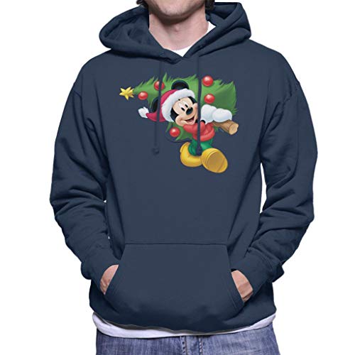 Disney Mickey Mouse Christmas Tree Men's Hooded Sweatshirt von Disney