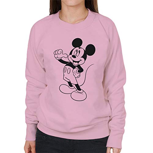 Disney Mickey Mouse Classic Black Sketch Women's Sweatshirt von Disney