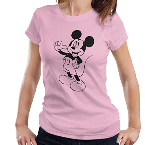 Disney Mickey Mouse Classic Black Sketch Women's T-Shirt von Disney