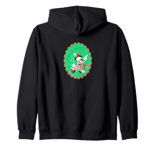 Disney Mickey Mouse Oh Boy It's Christmas Holiday Sticker Kapuzenjacke von Disney