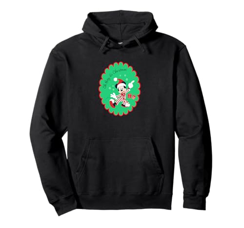 Disney Mickey Mouse Oh Boy It's Christmas Holiday Sticker Pullover Hoodie von Disney