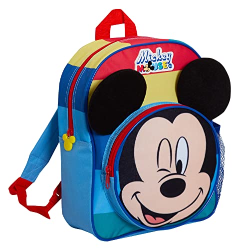 Disney Mickey Mouse Rucksack Jungen 3D Tasche Für Kinder Reise Kindergarten Schule Rucksack, mehrfarbig, One size von Disney