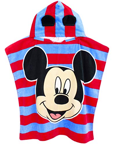 Disney Mickey Mouse Unisex Poncho Badetuch Kinder Mädchen Jungen von Disney