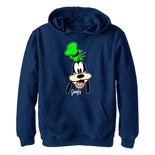 Disney Mickey & Friends - Goofy Big Face YTH Hoodie Navy blue 5/6 von Disney