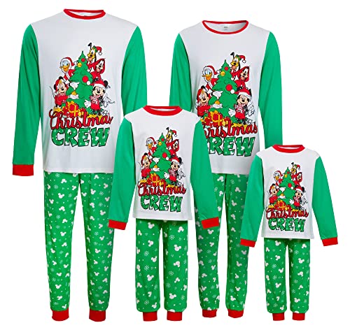 Disney Mickey & Friends Weihnachtspyjama für Erwachsene und Kinder, Weihnachts-Pyjama, Herren, L von Disney