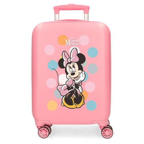 Disney Minnie Coquette-Gepäck – Gepäck für Kinder, Mädchen, Coquette-Handgepäck mit seitlichem Zahlenschloss und 4 Rädern ist aus ABS, einem stabilen und leichten Material. von Disney