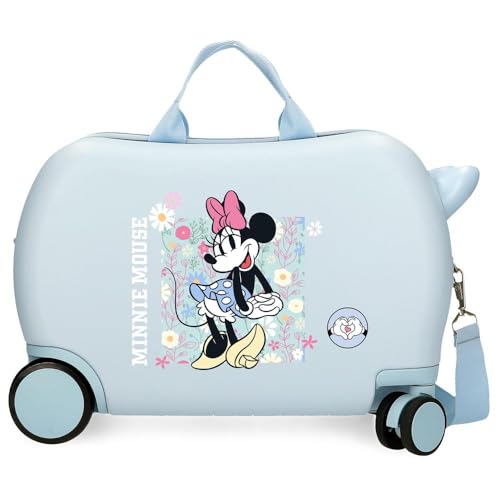 Disney Minnie Happy Hardside-Handgepäckkoffer mit 4 Rädern und Zahlenschloss für Kinder besteht aus ABS, einem stabilen und leichten Material. von Disney