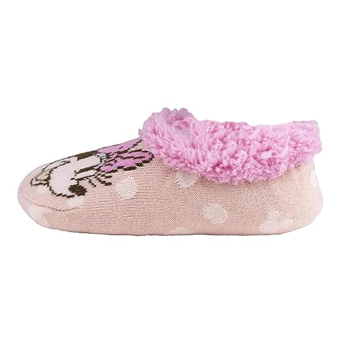 Disney Minnie Hausschuhsocken Slipper, Rosa, 25/27 EU Schmal von Disney