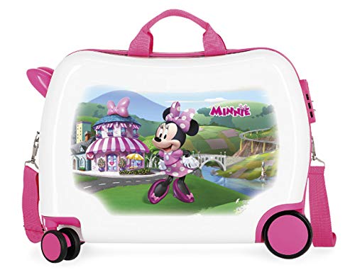 Disney Minnie Joyfull Kinder-Koffer Mehrfarbig 50x38x20 cms Hartschalen ABS Kombinationsschloss 34L 2,1Kgs 4 Räder Handgepäck von Disney