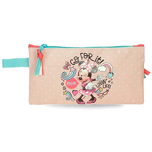 Disney Minnie Lovin Life Federmäppchen Mehrfarbig 22x12 cm Mikrofaser, bunt, etui von Disney