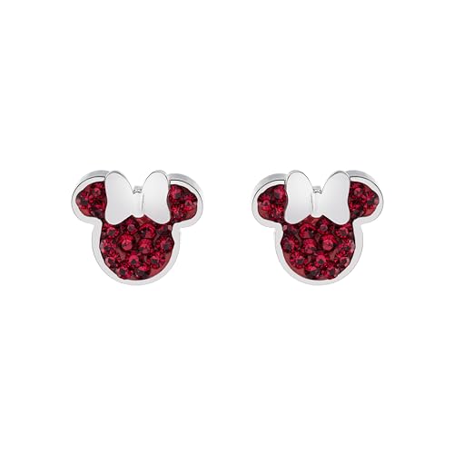 Disney Minnie Mädchen Ohrstecker, Edelstahl Zirkonia, Disney Schmuck von Disney