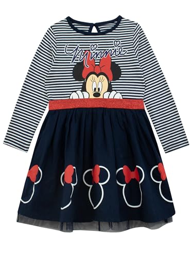 Disney Minnie Maus Kleid Madchen | Minnie Mouse Kleider für mädchen | Kleid Mädchen Festlich | Mehrfarbig 110 von Disney