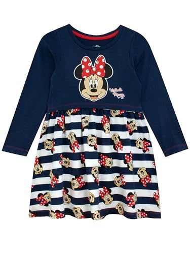 Disney Minnie Maus Kleid | Minnie Mouse Kleid Für Mädchen | Alter: 18 Monate bis 8 Jahre | Blau von Disney