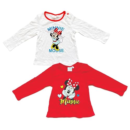 Disney Minnie Maus Langarm Shirt / 2 er Pack – Größe: 62/68 von Disney