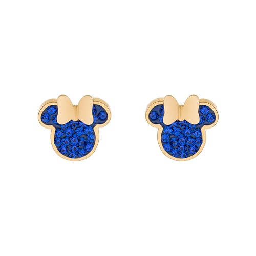 Disney Minnie Mädchen Ohrstecker, Edelstahl Zirkonia, Disney Schmuck von Disney