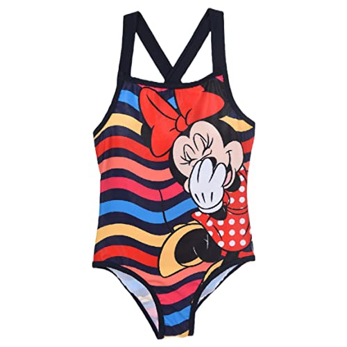 Disney Minnie Mouse Badeanzug für Mädchen, Schwimmen Kostüm für Mädchen, Schwimmanzug Minnie Mouse Design, Größe 8 Jahre - Blau von Disney