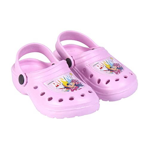 Disney Minnie Mouse Clogs für Mädchen, Sandalen Minnie Maus, Geschenk für Mädchen, Größe EU 28/29 | Rosa von Disney